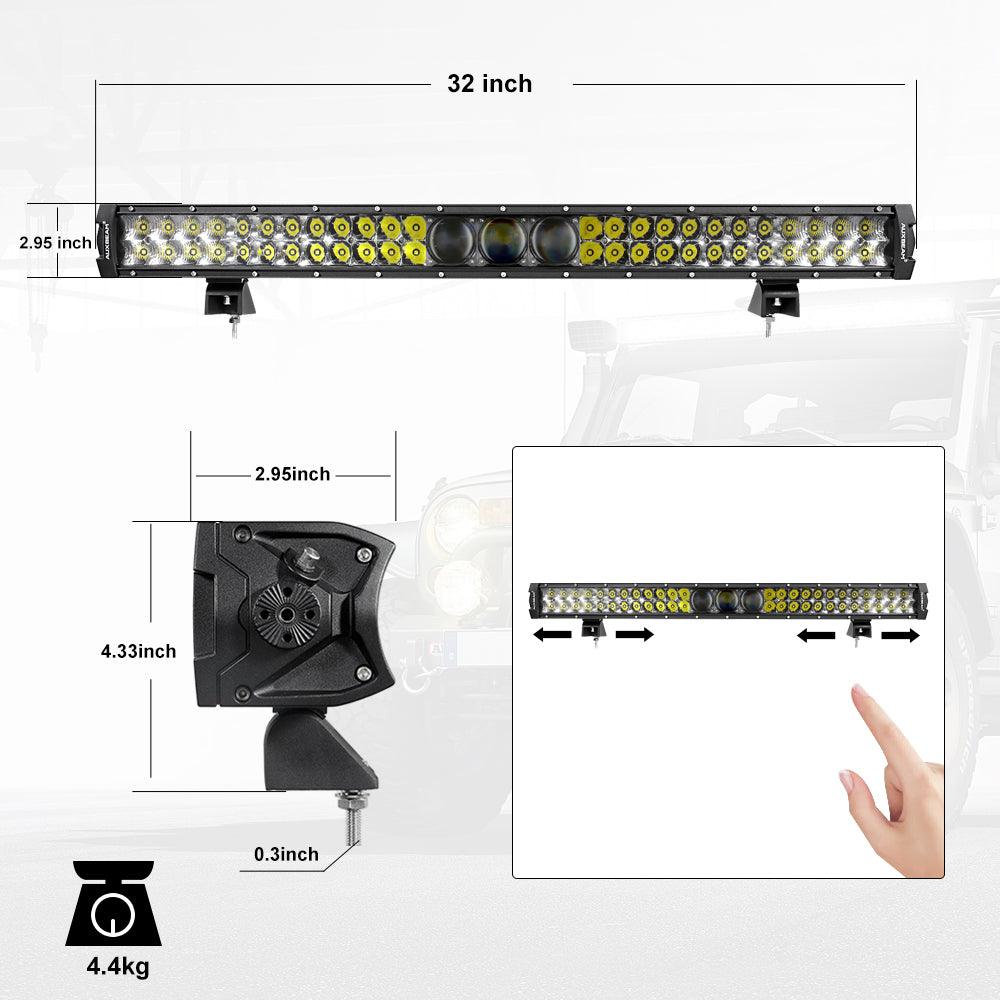 AR-800 RGB Switch Panel with APP+32 Inch 5D-PRO LED Light Bar, Toggle/ Momentary/ Pulsed Mode Supported - Image 7