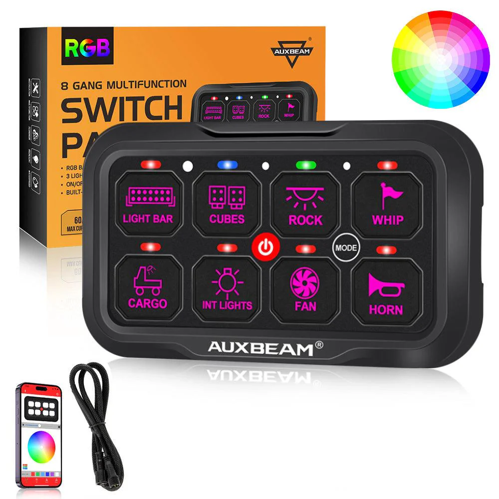 AR-800 RGB Switch Panel with APP+32 Inch 5D-PRO LED Light Bar, Toggle/ Momentary/ Pulsed Mode Supported - Image 18