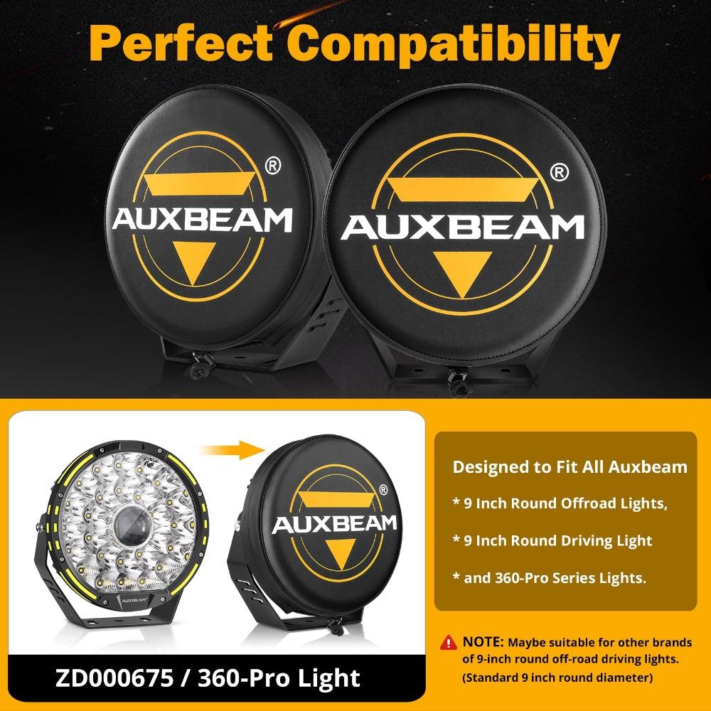 (2pcs/set) 9 Inch Round LED Driving Light Black Leather Cover Light Shield Cover - Image 3