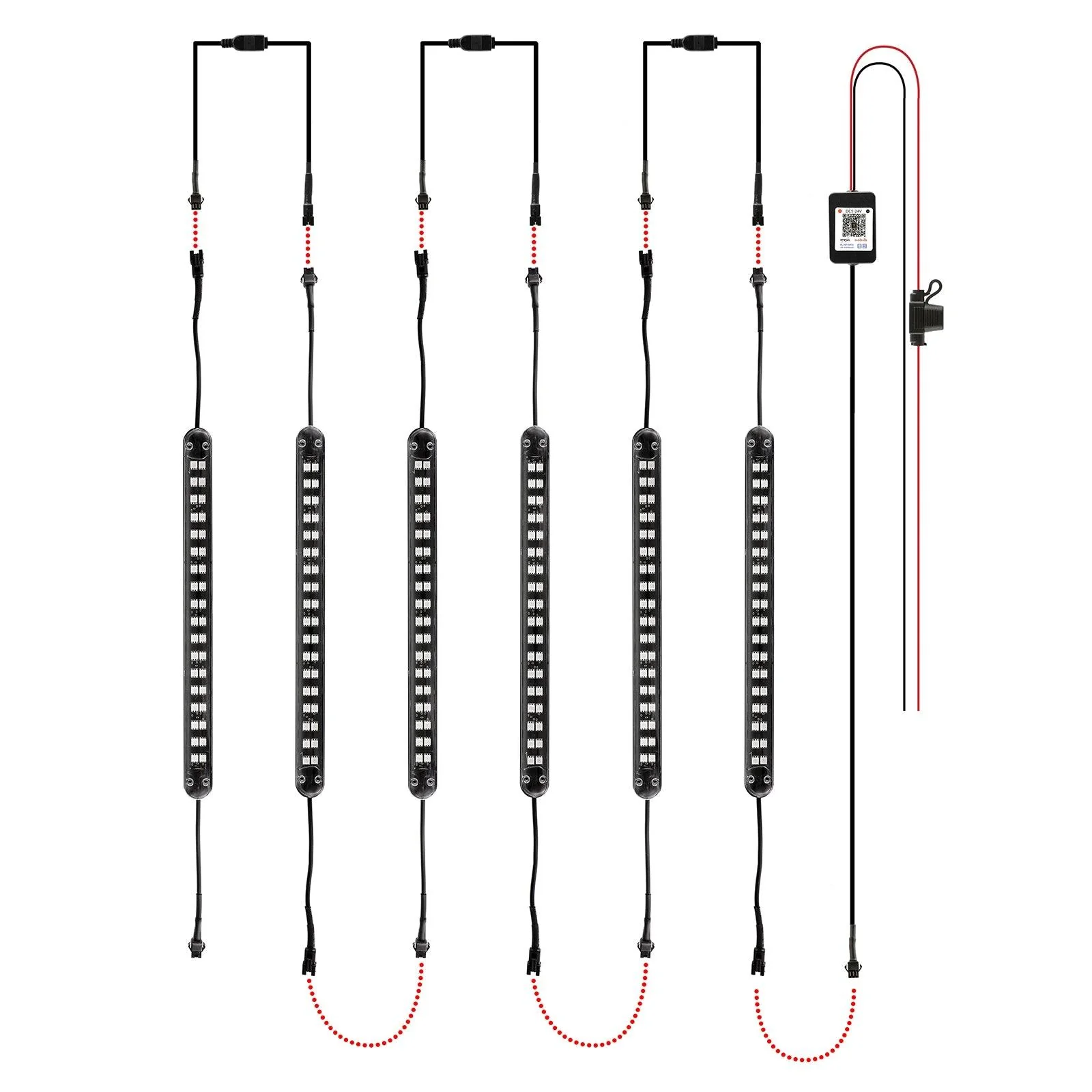 Magic Dream Color RGB Underglow Lights LED Strip Lights Kit with Bluetooth APP & Wireless Remote Control with Brake Light Function - Image 25