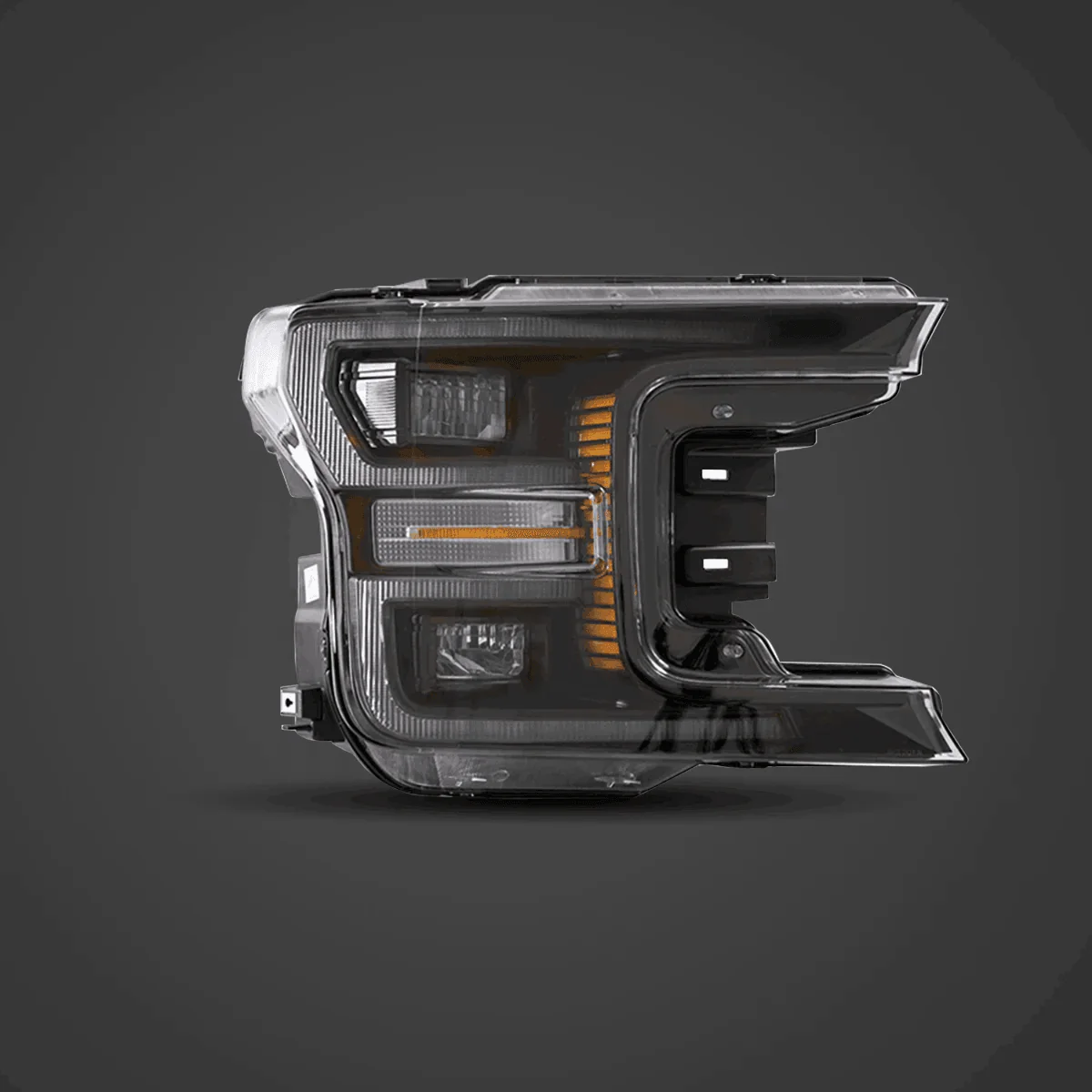 LED Headlight Assembly Dual Beam Projector With Start-up Animation Black/Chrome For 2018-2020 Ford F150 13th Gen - Image 7