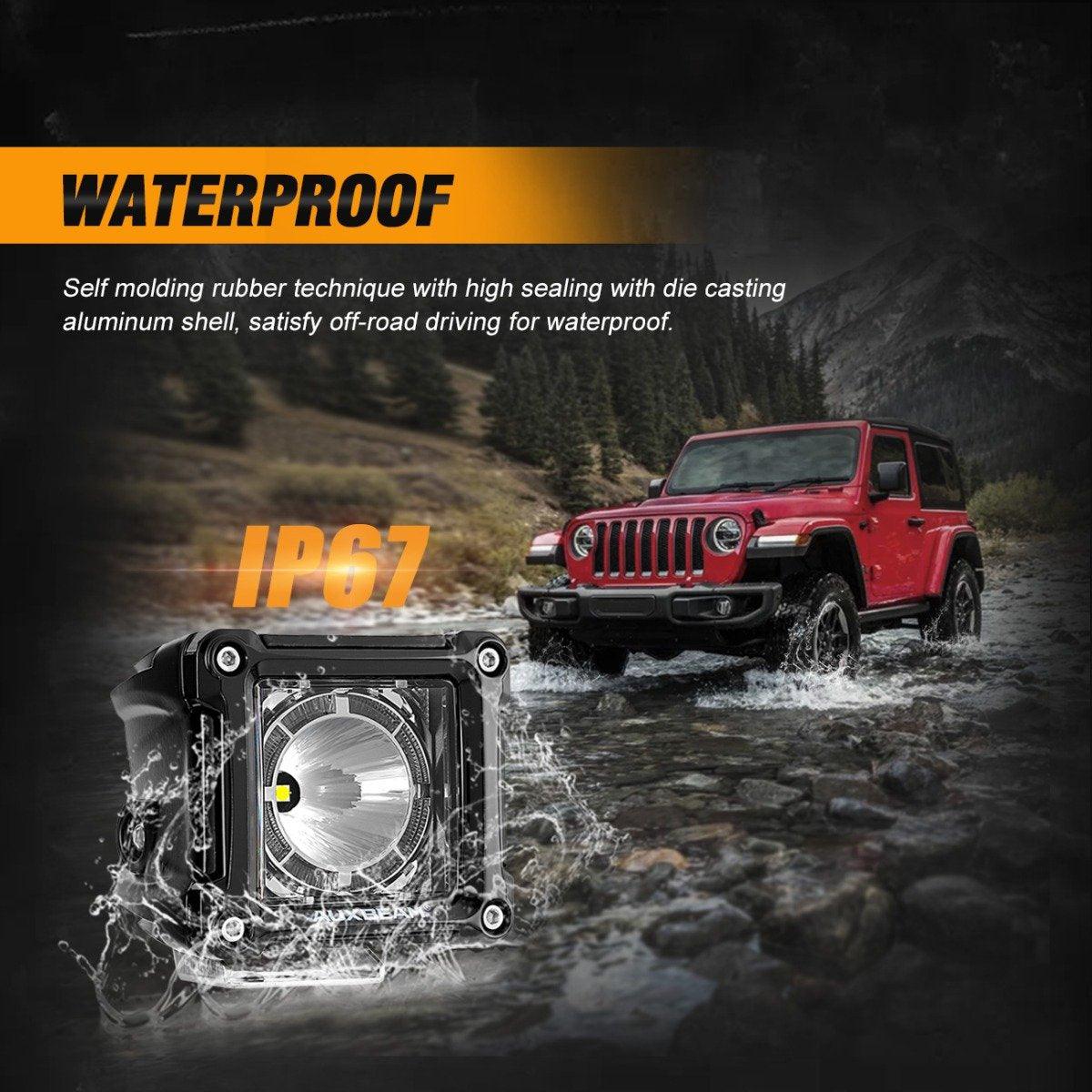 (2pcs/set) 3 inch 40W LED Pod Lights With DRL for SUV ATV UTV Trucks Pickup Boat - Image 9