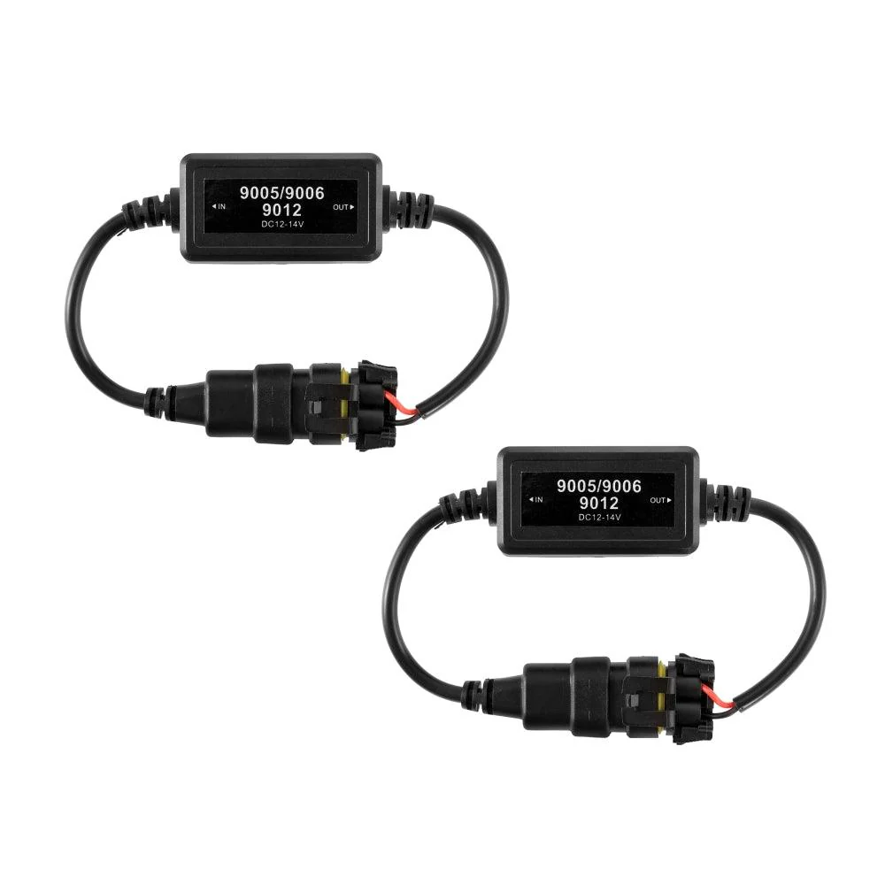 9005/HB3 C10-Model Enhanced LED Headlight Bulbs Canbus Decoder Anti-Flicker Hyper Flash No Warning Harness Resistor Conversion Kit 2pcs/set - Image 3