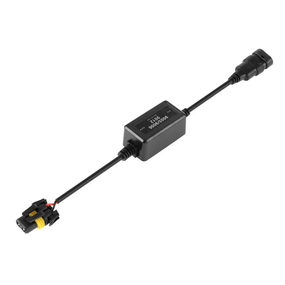 9012/HIR2 C10-Model Enhanced LED Headlight Bulbs Canbus Decoder Anti-flicker Hyper Flash No Warning Harness Resistor Conversion Kit 2pcs/set - Image 9