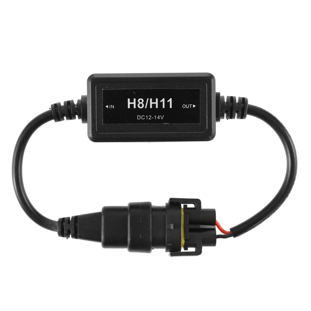 H11/H9/H8 C10-MODEL Enhanced LED Headlight Bulbs Canbus Decoder Anti-Flicker Hyper Flash No Warning Harness Resistor Conversion Kit 2pcs/set - Image 3