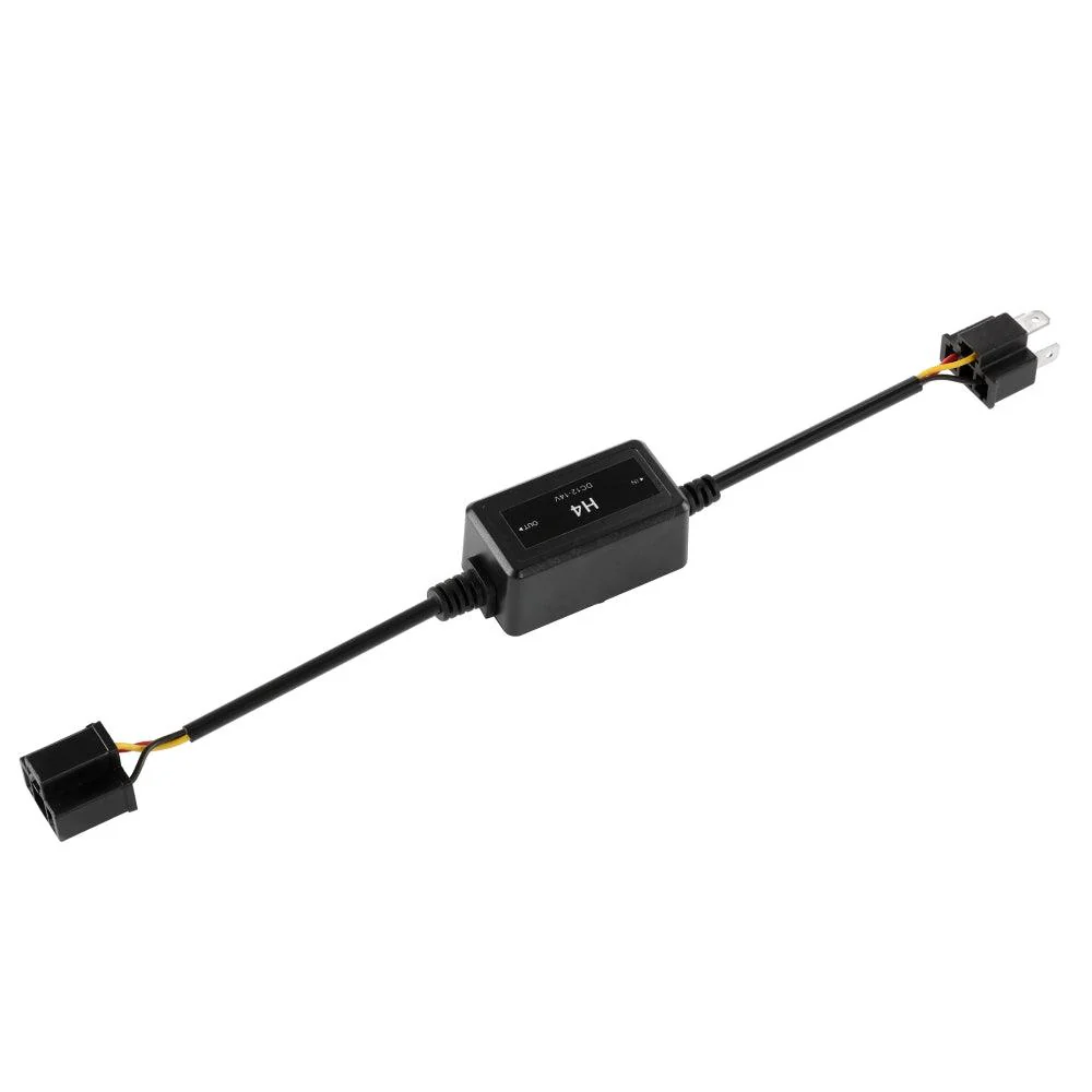 H4/9003 C10-MODEL Enhanced LED Headlight Bulbs Canbus Decoder Anti-Flicker Hyper Flash No Warning Harness Resistor Conversion Kit 2pcs/set - Image 3