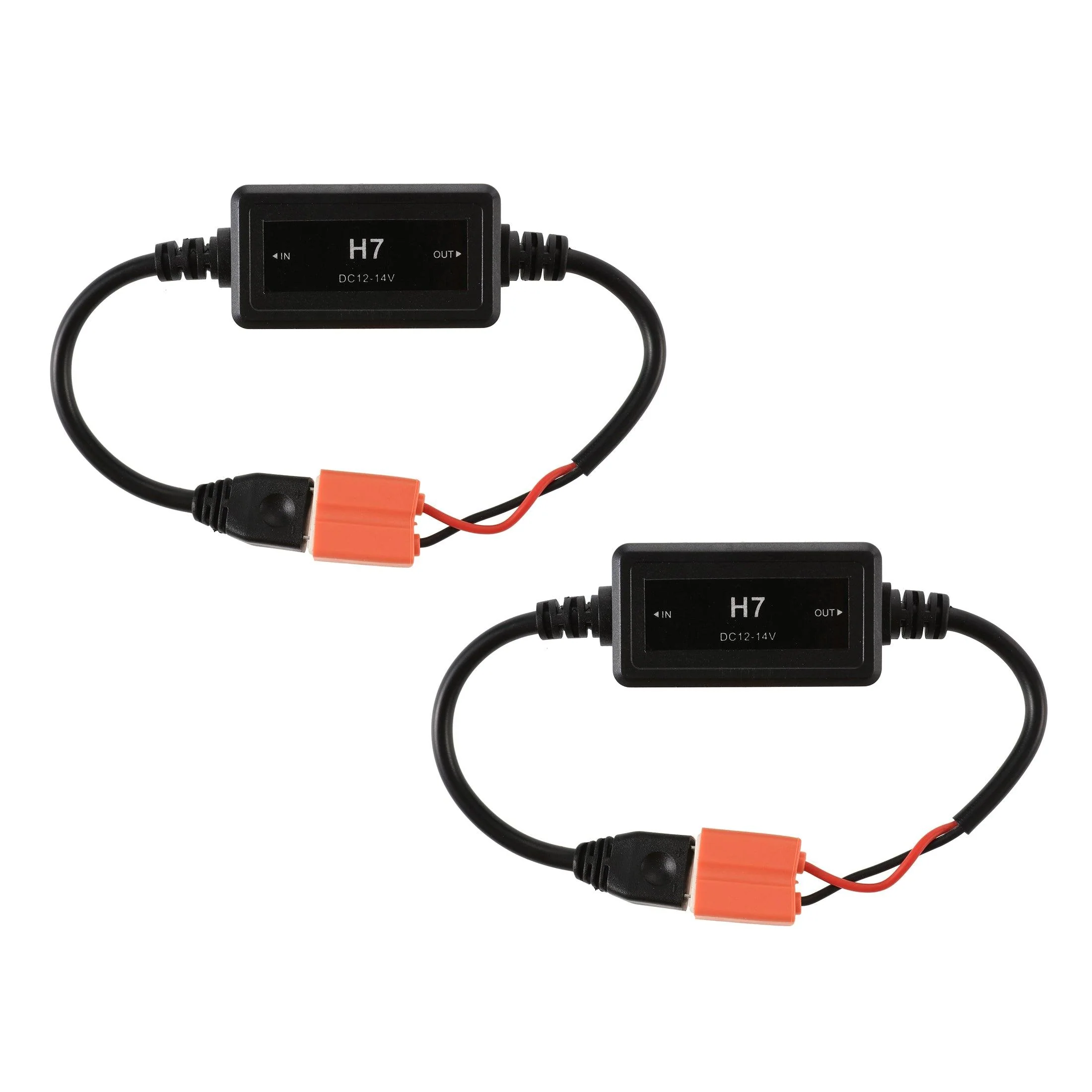 H7 C10-MODEL Enhanced LED Headlight Bulbs Canbus Decoder Anti-Flicker Hyper Flash No Warning Harness Resistor Conversion Kit 2pcs/set - Image 4