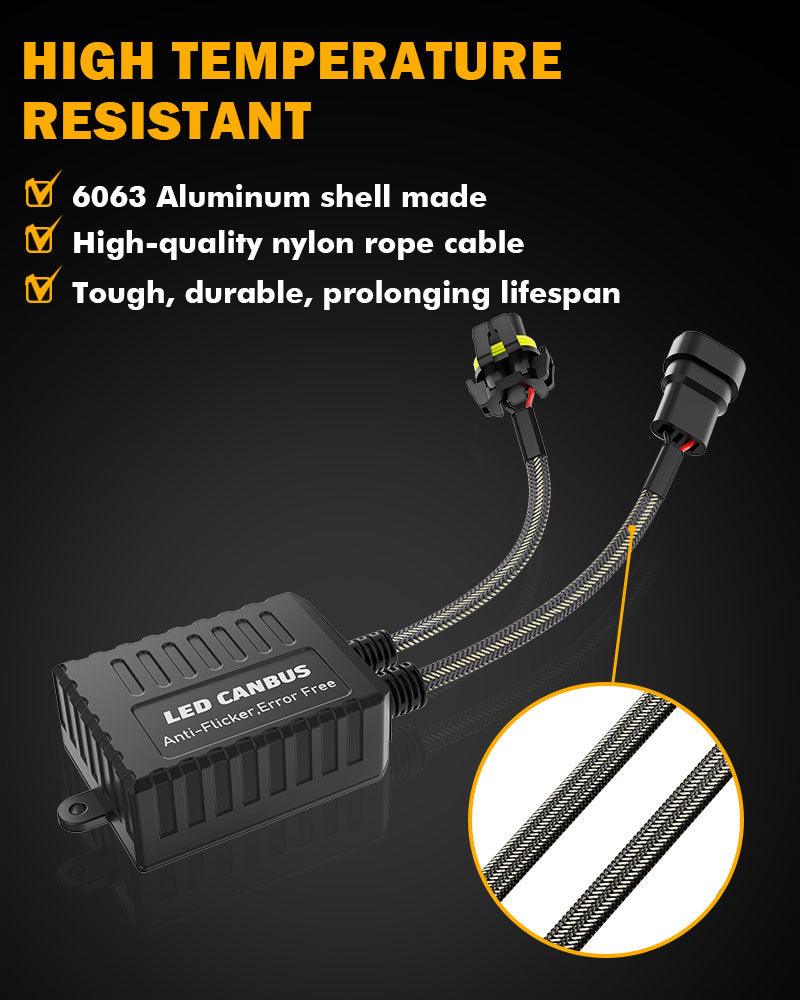 9005/Hb3 C20-Model Decoder-Pro Enhanced Led Headlight Bulbs Canbus Decoder Harness Resistor Conversion Kit 2pcs/set - Image 7