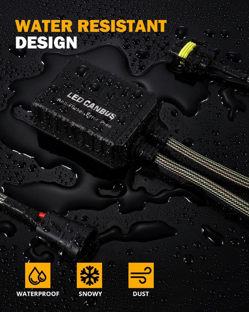 9012/HIR2 C20-Model Decoder-Pro Enhanced LED Headlight Bulbs Canbus Decoder Harness Resistor Conversion Kit 2pcs/Set - Image 9