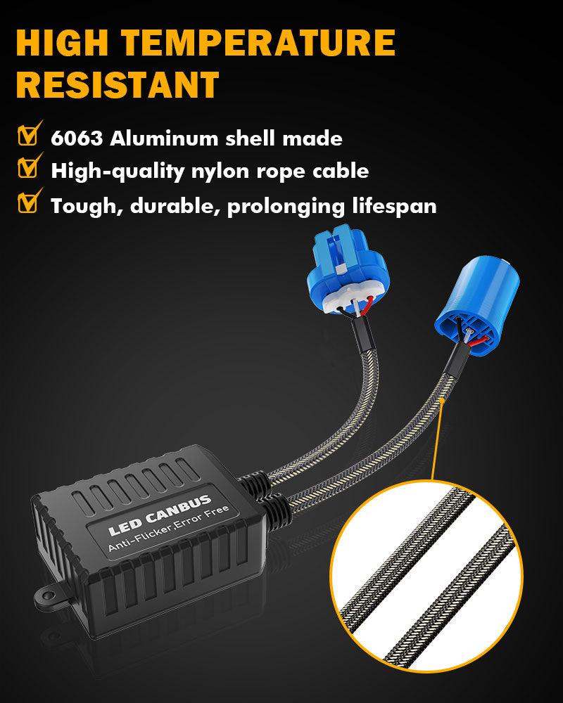 9007 C20-Model Decoder-Pro Enhanced Led Headlight Bulbs Canbus Decoder Harness Resistor Conversion Kit 2pcs/set - Image 7