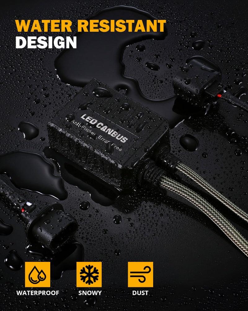 9007 C20-Model Decoder-Pro Enhanced Led Headlight Bulbs Canbus Decoder Harness Resistor Conversion Kit 2pcs/set - Image 8