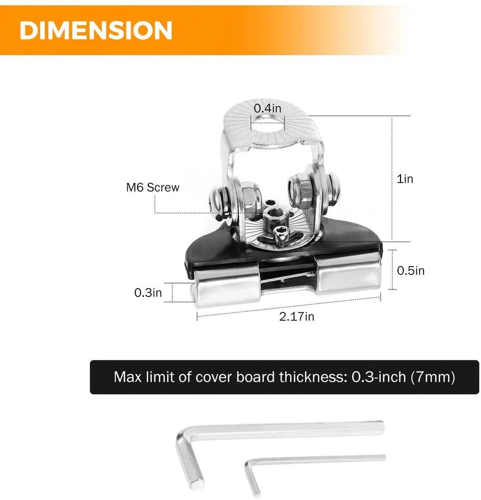 4" Classic-SM Series Spot Beam LED Pods Light + Universal LED Working Lights Mounting Brackets - Image 4