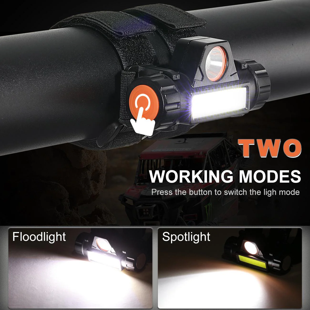 Dome Light UTV Interior Light Universal Roll Bar Cage Mount + RGBW LED Rock Light with Bluetooth Control for Polaris, Can-Am, UTV, ATV, Off-road Vehicle - Image 9