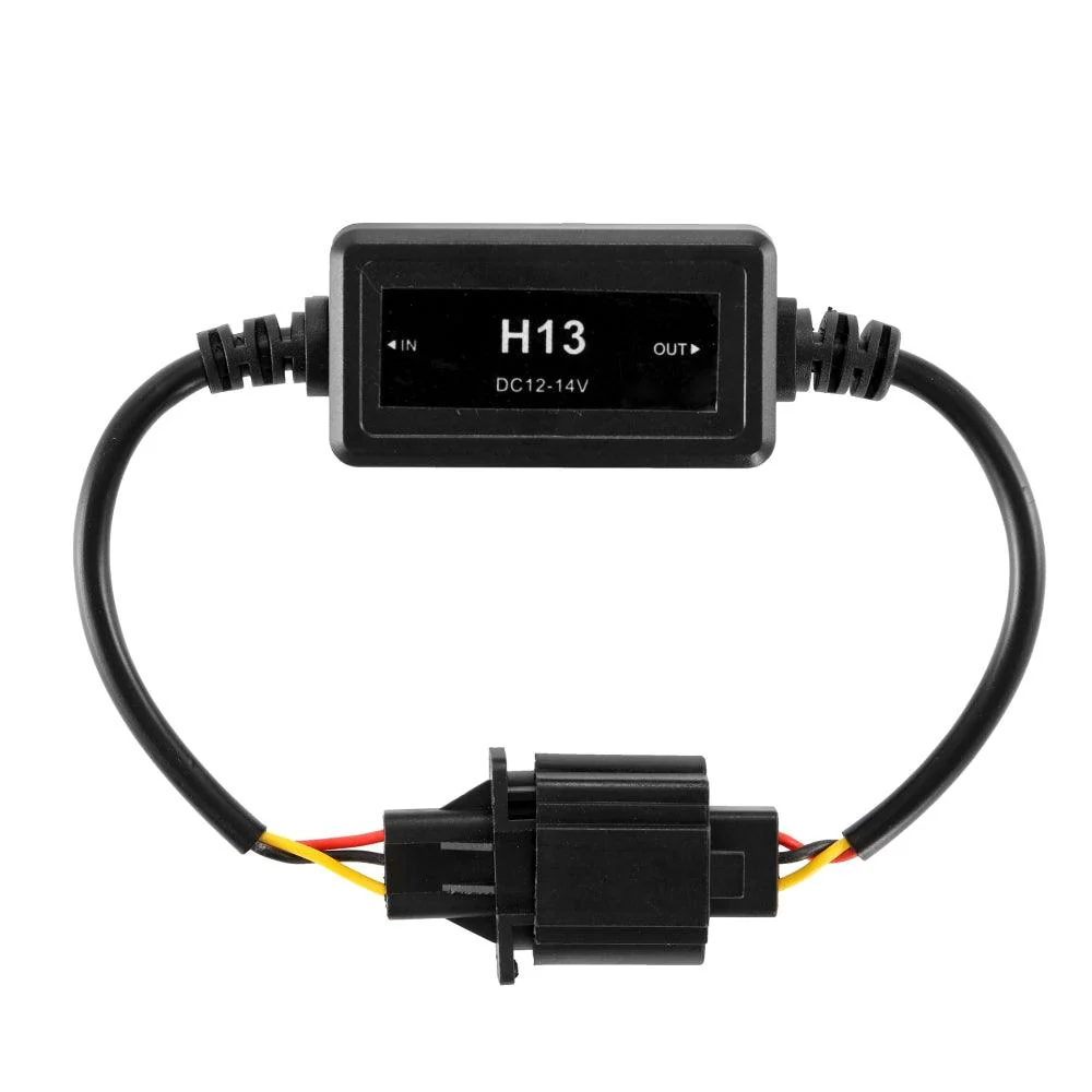 H13/9008 C10-MODEL Enhanced LED Headlight Bulbs Canbus Decoder Anti-Flicker Hyper Flash No Warning Harness Resistor Conversion Kit 2pcs/set - Image 5