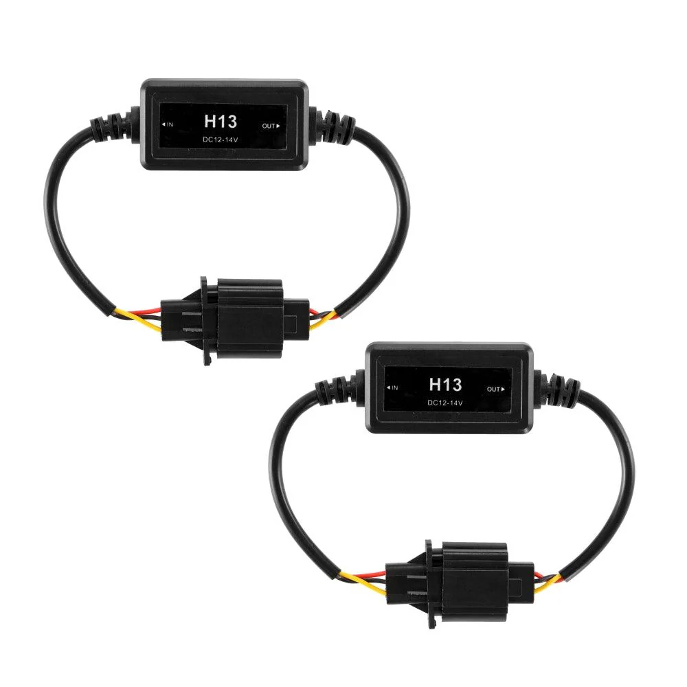 H13/9008 C10-MODEL Enhanced LED Headlight Bulbs Canbus Decoder Anti-Flicker Hyper Flash No Warning Harness Resistor Conversion Kit 2pcs/set - Image 7