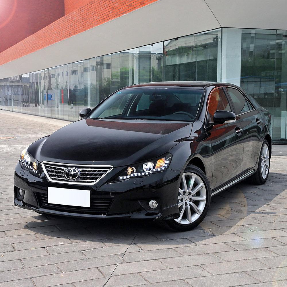 LED Headlight Assembly Dual Beam Projector Black For 2009-2013 Toyota Reiz/Mark X 2th Gen (GRX130) Pre-Facelift - Image 10