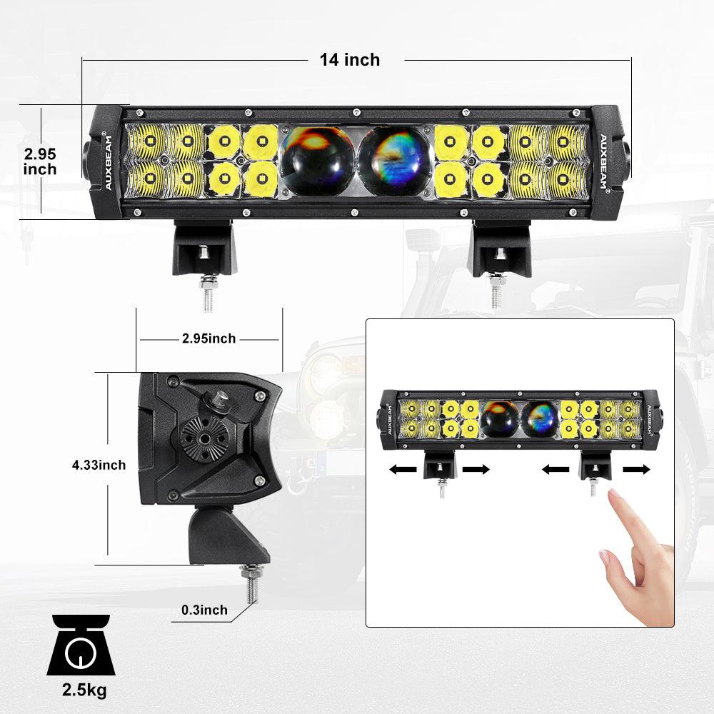 5D-PRO Series 12 Inch/22 Inch/32 Inch/42 Inch/52 Inch Spot LED Light Bar with 5D Projectors - Image 10