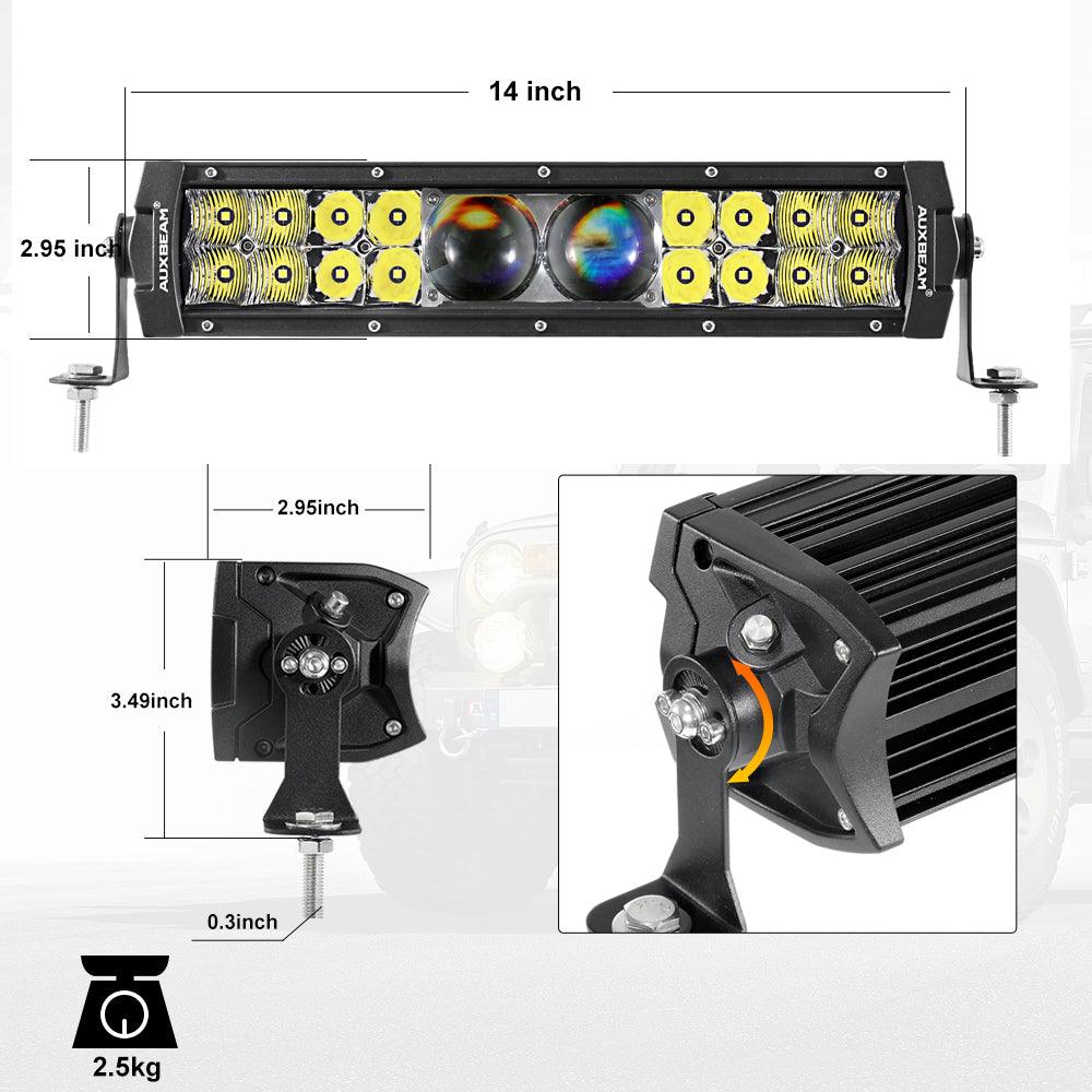 5D-PRO Series 12 Inch/22 Inch/32 Inch/42 Inch/52 Inch Spot LED Light Bar with 5D Projectors - Image 11