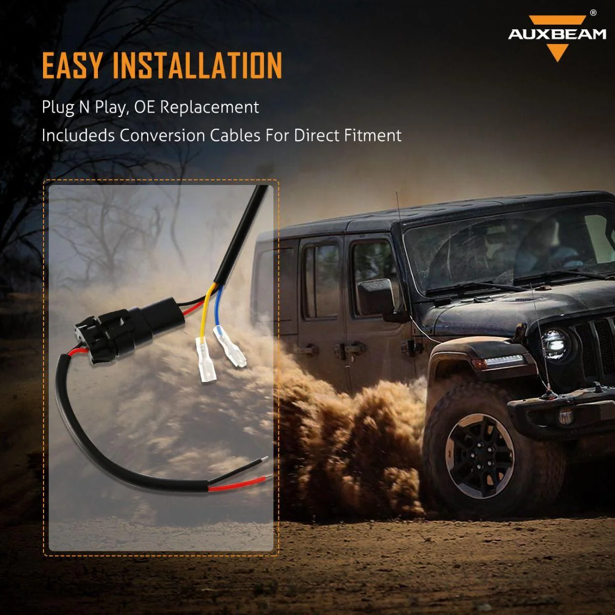 (2pcs/set) 4 Inch Round LED Fog Lamps with 2 Brackets for 2018 2019 2020 Jeep Wrangler JL JLU Jeep Gladiator JT - Image 5