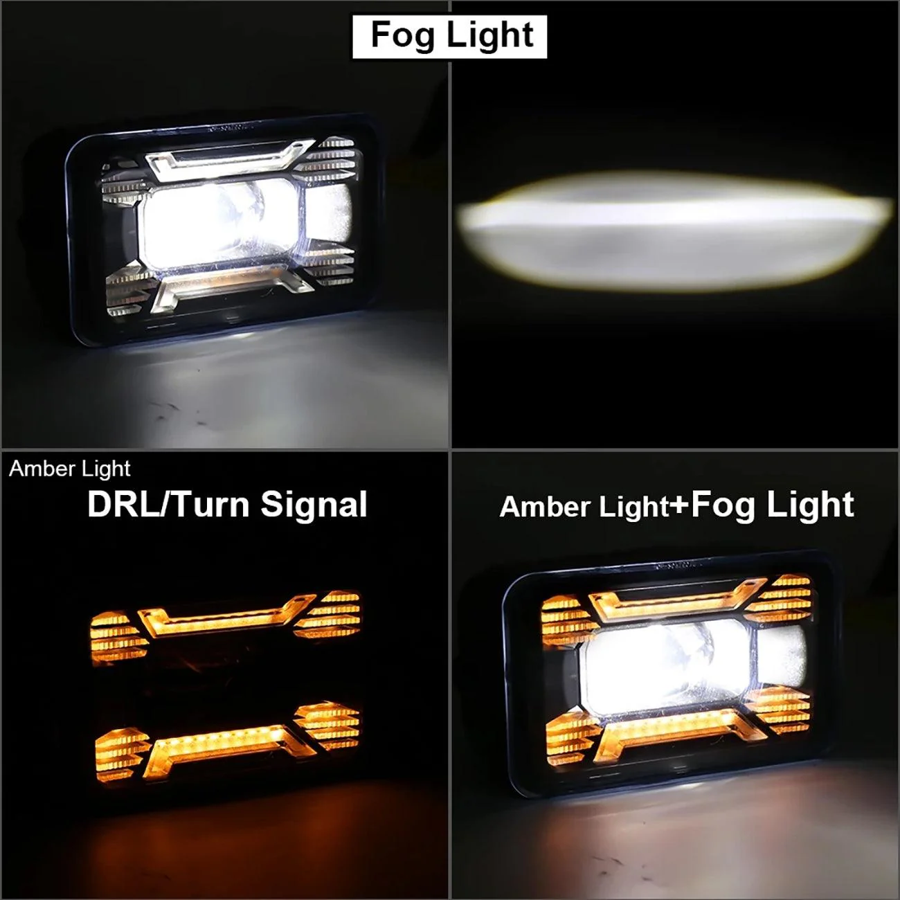 (2pcs/set) 60W LED Fog Lights with DRL/ Turn Signal for Ford F150 2015 2016 2017 2018 2019 2020 - Image 7