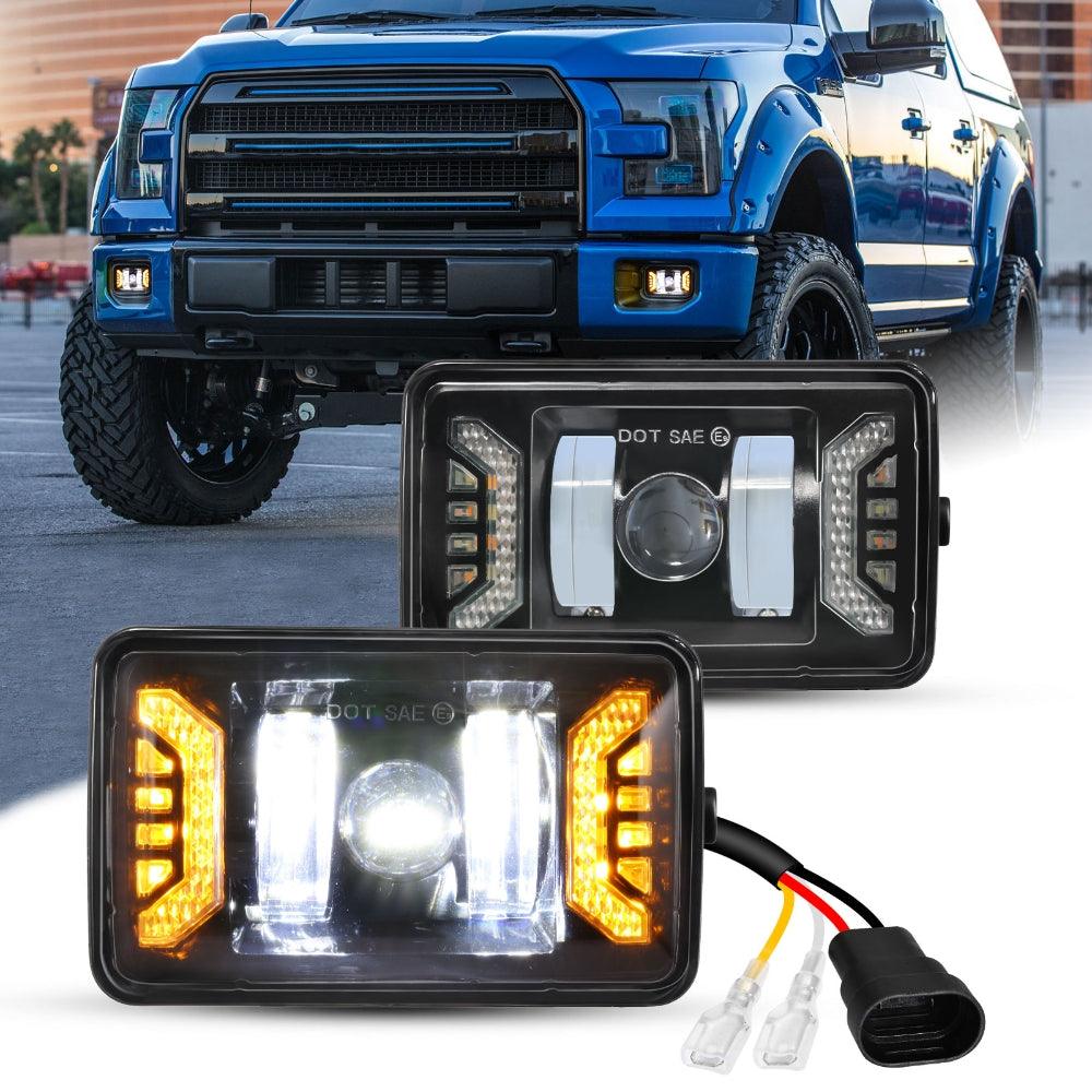 (2pcs/set) LED Fog Lights Assembly with DRL/ Turn Signal Lights for Ford F150 2015 2016 2017 2018 2019 2020 - Image 3