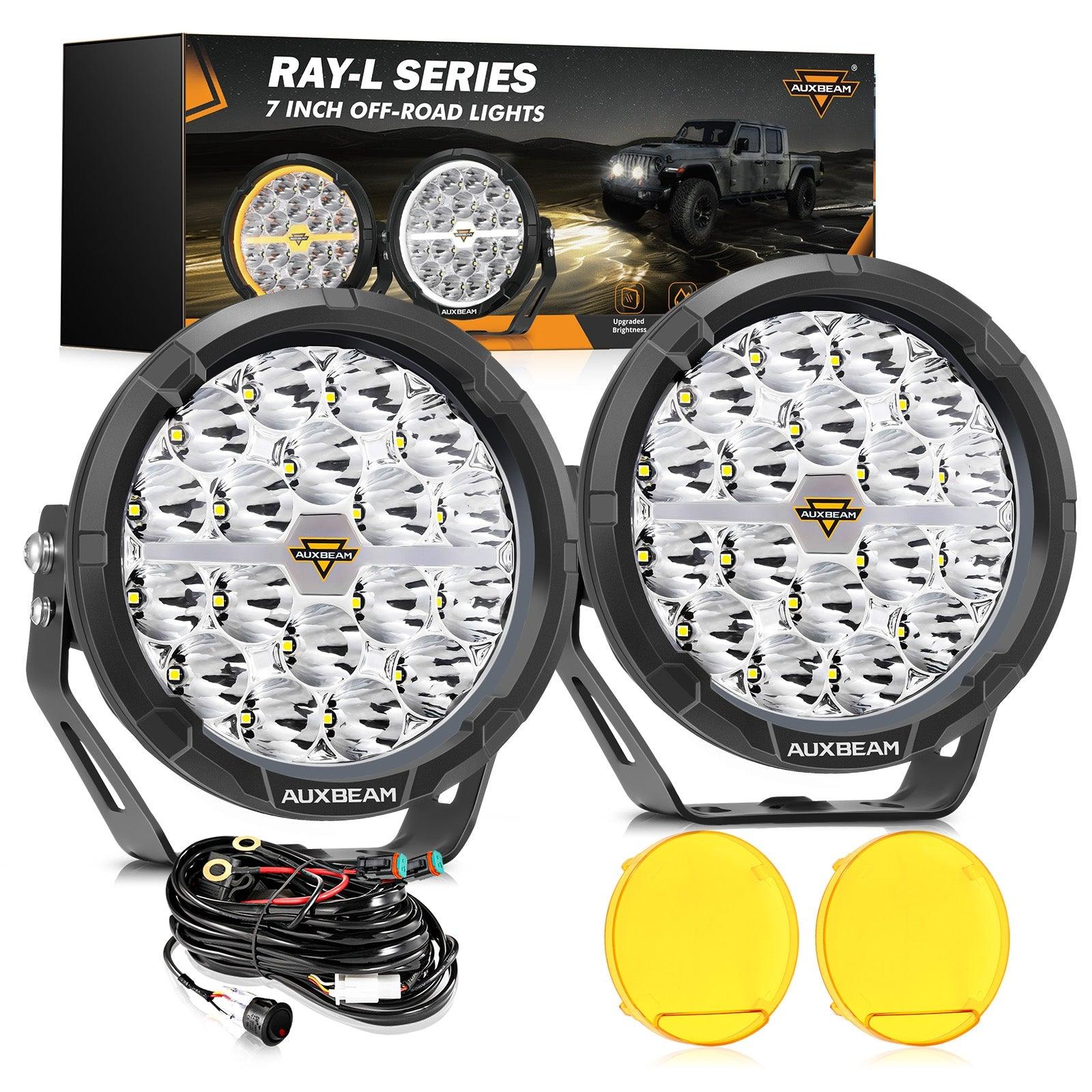 RAY-L Series | 7 Inch 240W 25800LM Dual DRL Offroad LED Driving Lights - Image 10