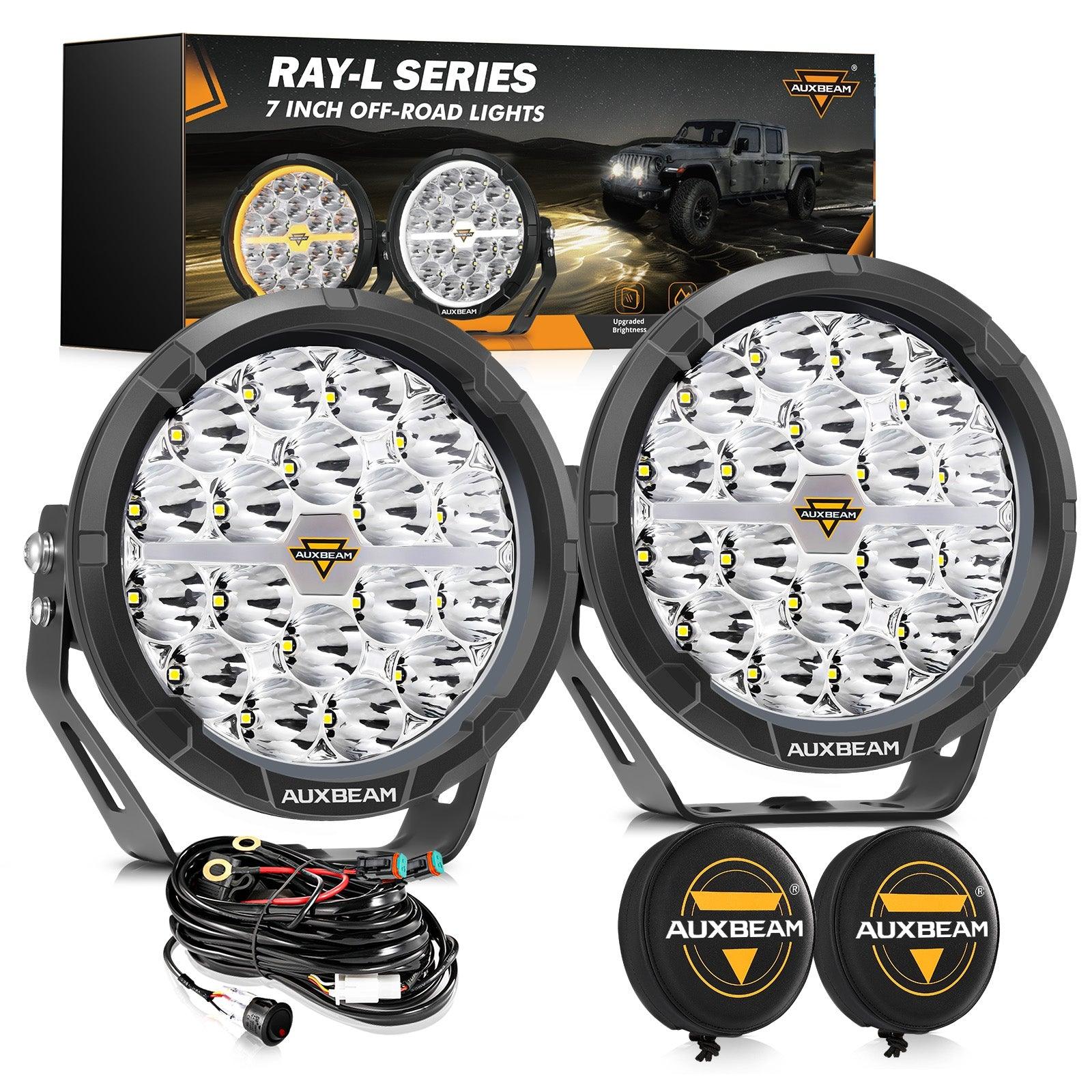 RAY-L Series | 7 Inch 240W 25800LM Dual DRL Offroad LED Driving Lights - Image 11
