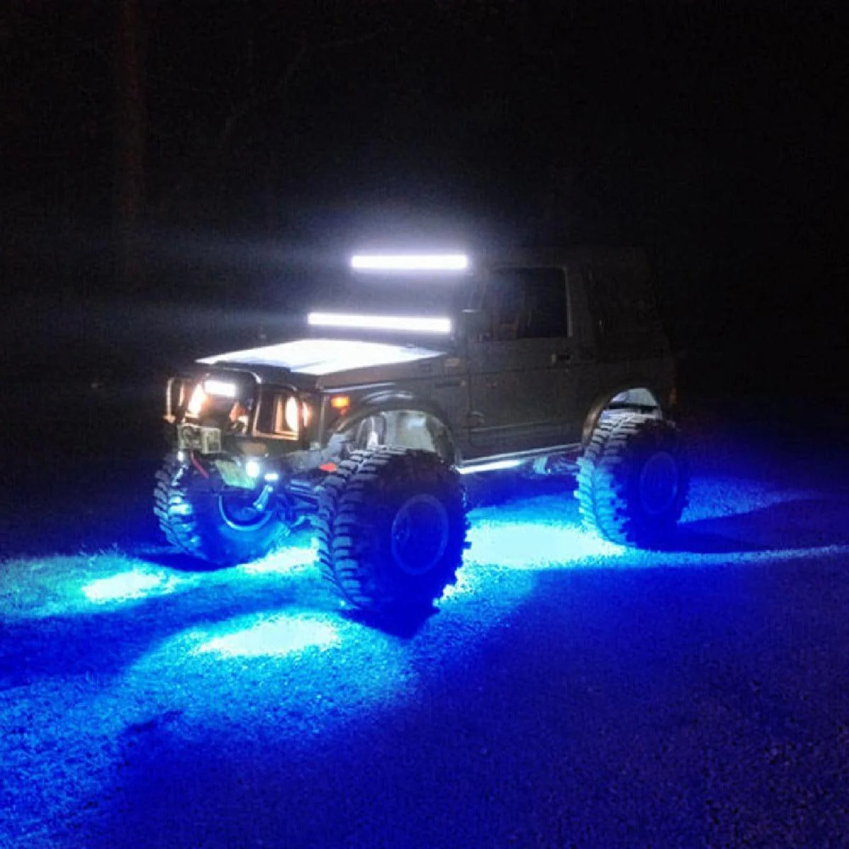 RGB LED Rock Light Set with Bluetooth Controller for ATV UTV - Image 3