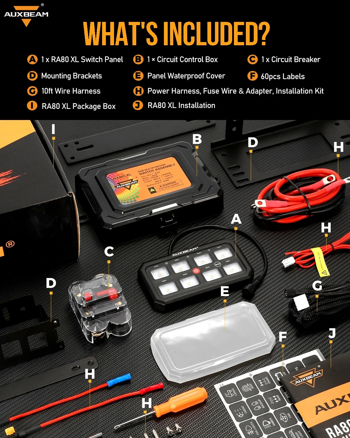 RGB Series 8 Gang (RA80 XL) Switch Panel, Larger Size, Toggle/ Momentary/ Pulsed Mode Supported - Image 9
