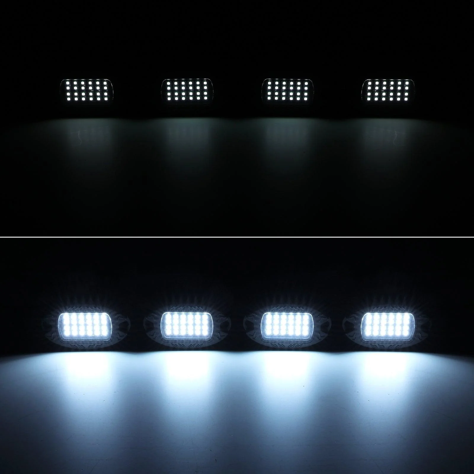 RGBW LED Rock Lights Kit with Bluetooth APP & Wireless Remote Control, Multicolor Neon Underglow Lights with Brake Light function - Image 14