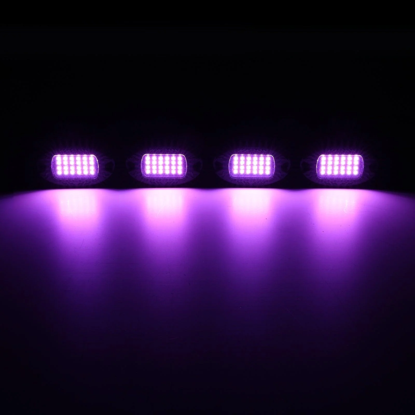 RGBW LED Rock Lights Kit with Bluetooth APP & Wireless Remote Control, Multicolor Neon Underglow Lights with Brake Light function - Image 16