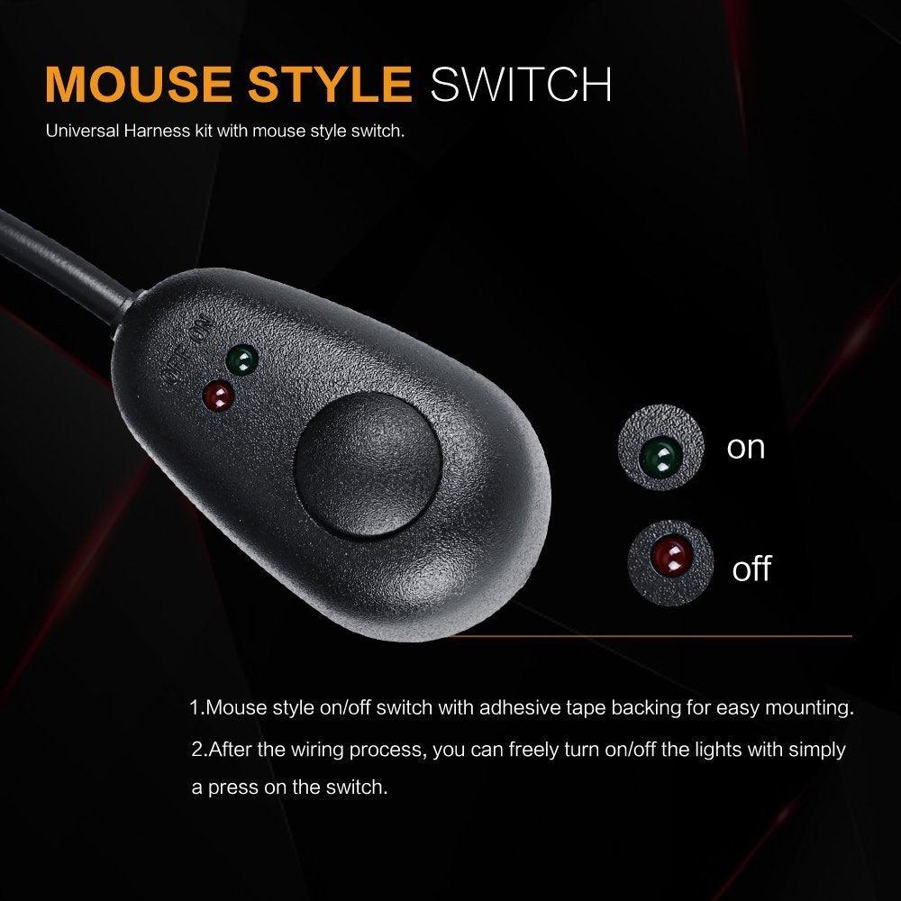 (1 Lead) LED Light Bar Wiring Harness Kit with Fuse Relay ON/Off Switch for LED Off-Road Driving Work Light - Image 4