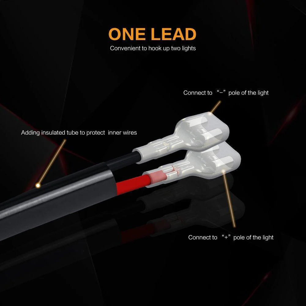 (1 Lead) LED Light Bar Wiring Harness Kit with Fuse Relay ON/Off Switch for LED Off-Road Driving Work Light - Image 5