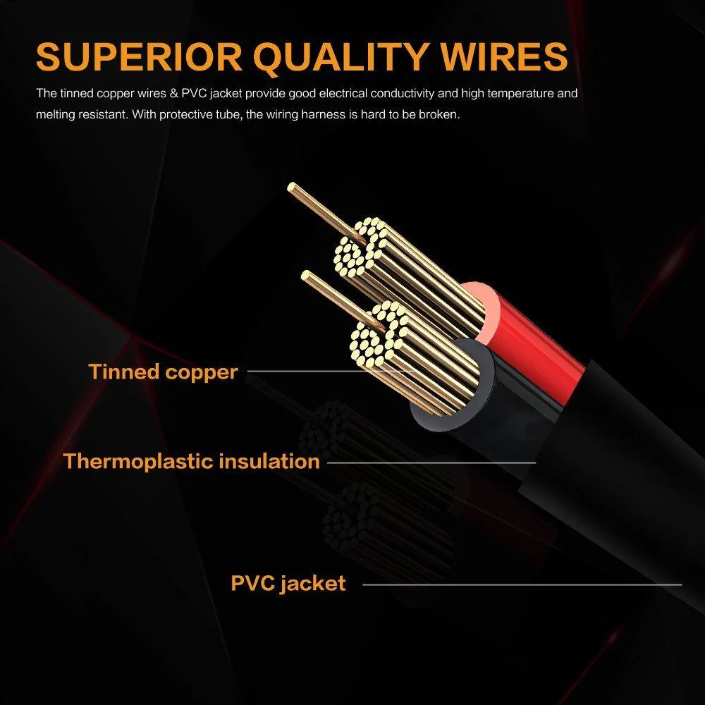 (1 Lead) LED Light Bar Wiring Harness Kit with Fuse Relay ON/Off Switch for LED Off-Road Driving Work Light - Image 6