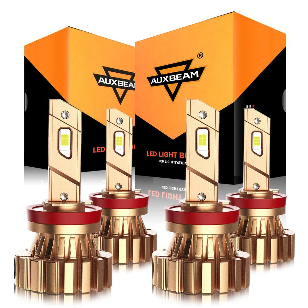 Fanless X60 Series 4000LM 44W LED Headlight Bulbs 6500K Cool White - Image 13