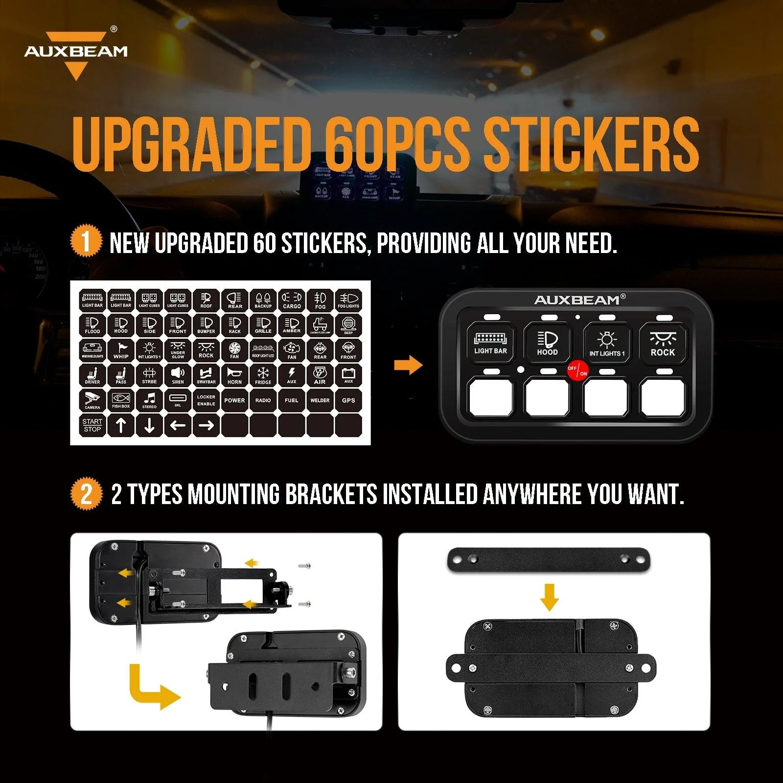 6/8 Gang LED Switch Panel, Off Road Light Controller - Image 7