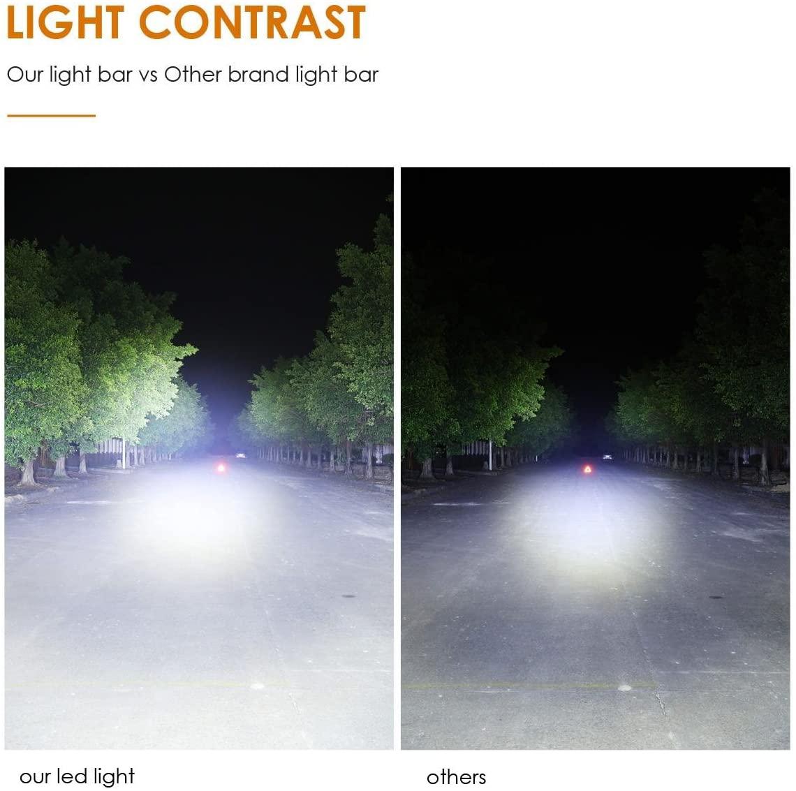 5D Series 22 Inch/32 Inch/42 Inch/50 Inch/52 Inch Combo Beam Straight/Curved Double Row LED Light Bar - Image 10