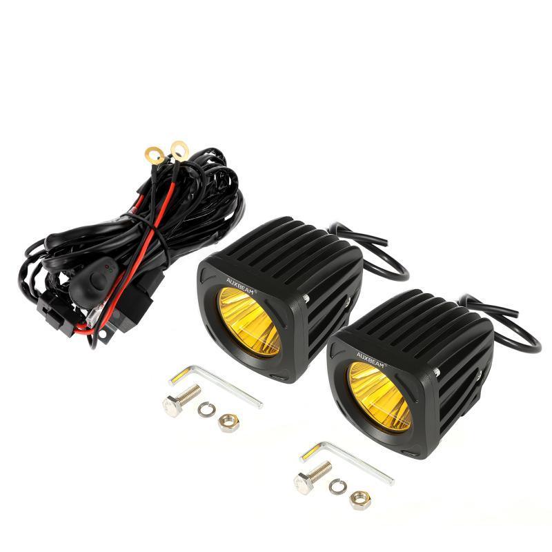 3.5" 50W Round/Square LED Driving Lights Combo White/Yellow with wiring harness for SUV ATV UTV Trucks Pickup Boat - Image 17