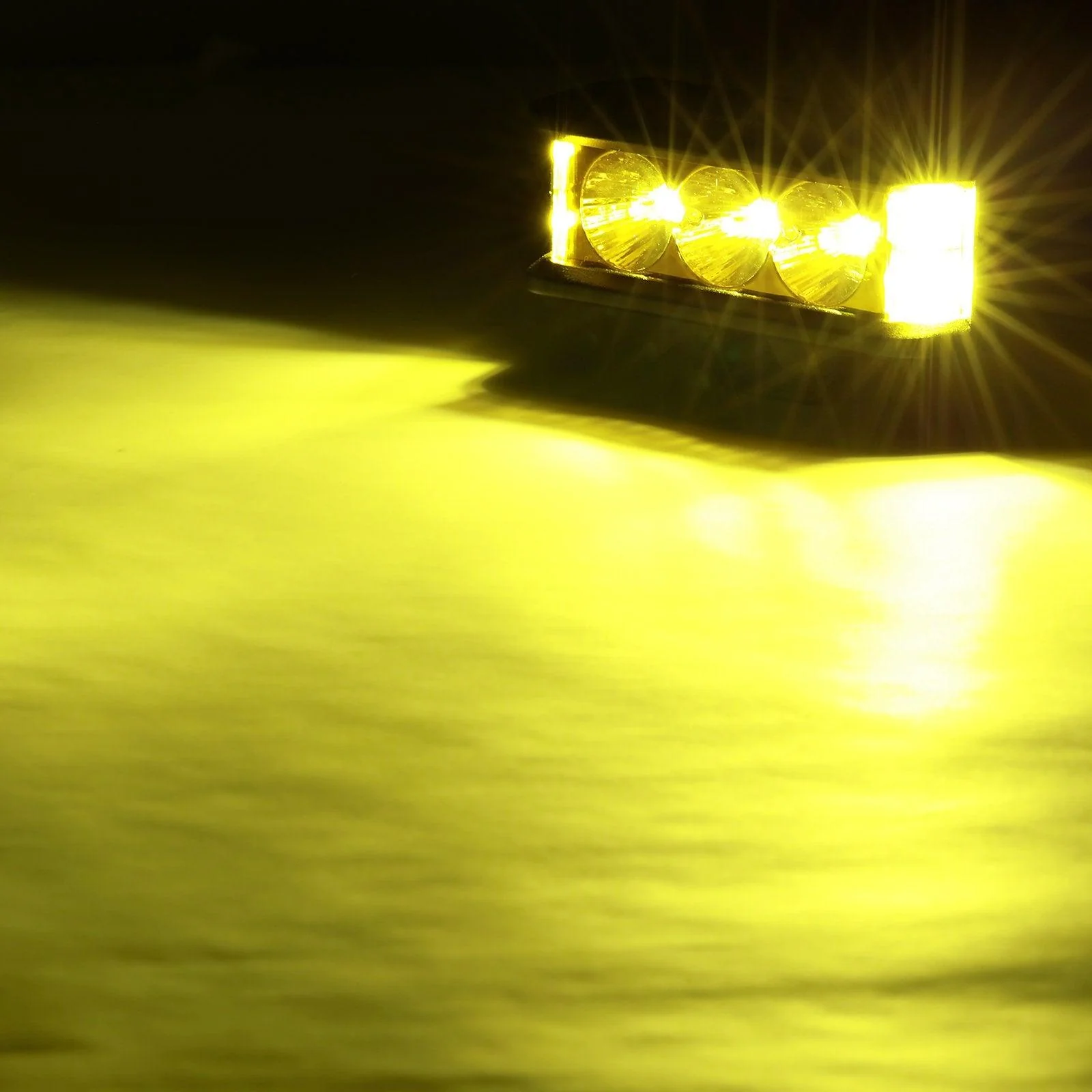 R5 Series | 5 Inch 68W Amber Square Side Shooter Spot Beam LED Pod Lights LED Light Bar - Image 9