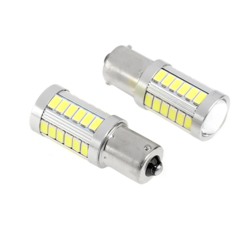 1156 P21W BA15S LED Brake/Reverse/Parking/Tail/Turn Singnal Light Bulbs 50W 8000LM Cool White/Amber/Red 33 Series | 2 Bulbs - Image 12