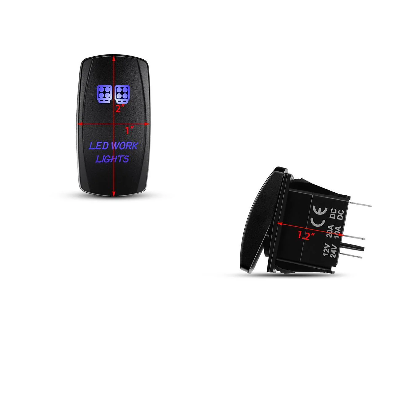 5 Pin Laser On/Off switches 20A/12V 10A/24V Switch with Jumper Wires Set for Cars,Trucks,RVs - Image 14