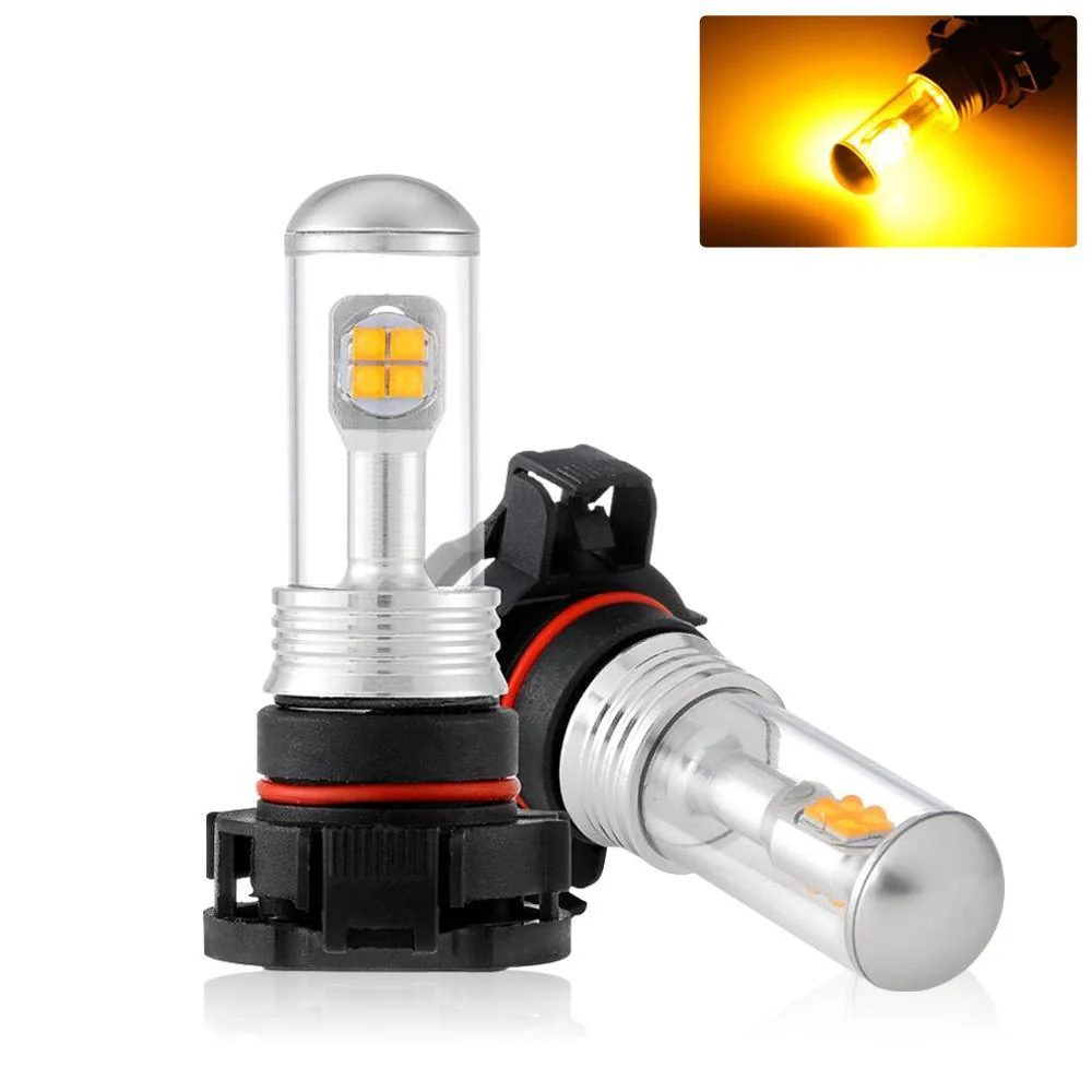 (2pcs/set) SMD 20W 7000LM Natural White/AMBER Led Fog Light Bulbs - Image 20