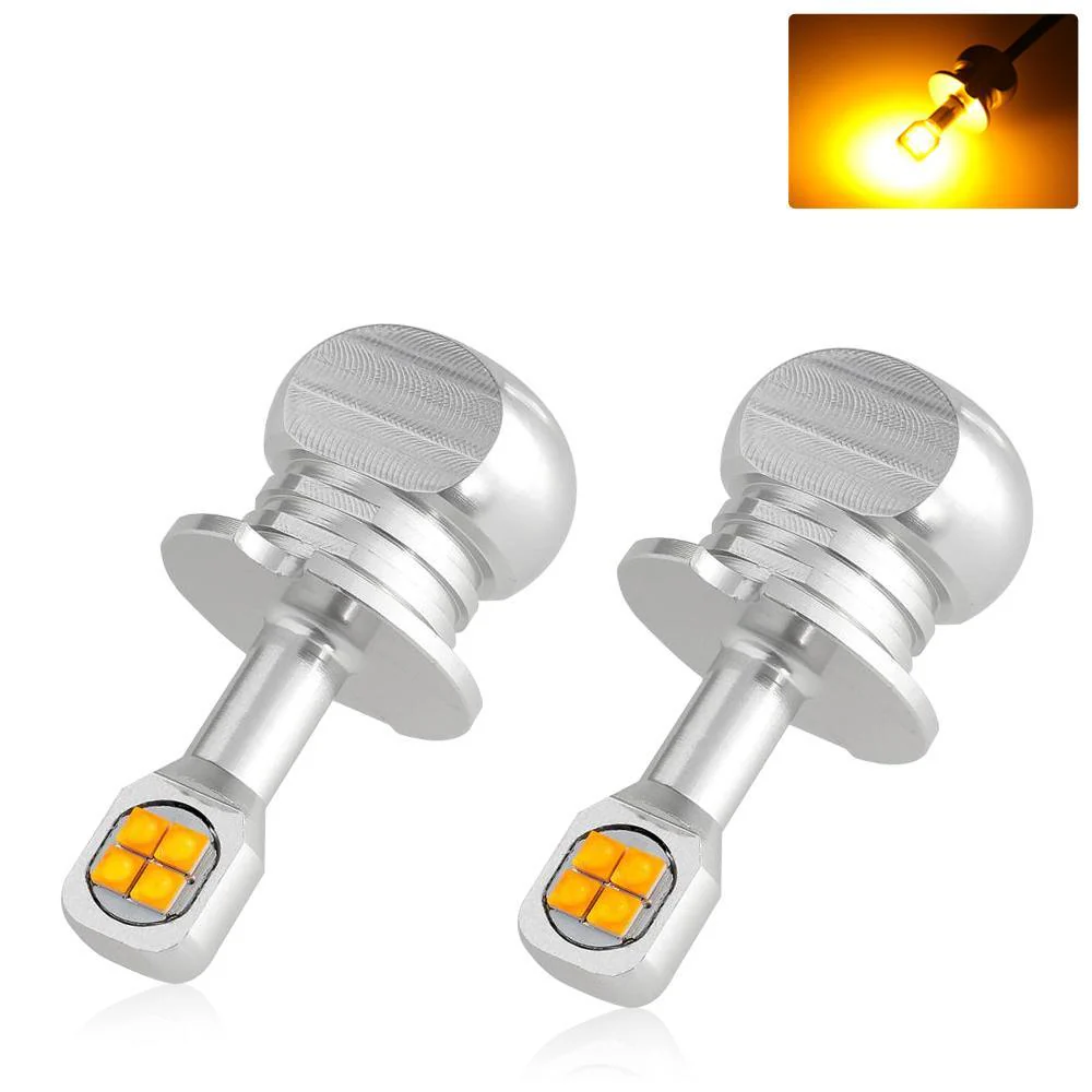 (2pcs/set) SMD 20W 7000LM Natural White/AMBER Led Fog Light Bulbs - Image 21