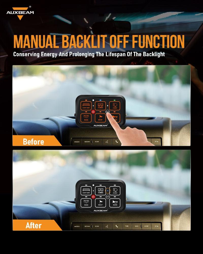 AR Series 6 Gang (AR-600) RGB Switch Panel with APP, Toggle/ Momentary/ Pulsed Mode Supported (One-Side Output)) - Image 5
