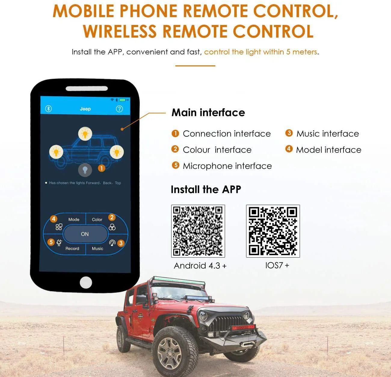 22"/32"/42" V-Series RGB Straight/Curved 5D lens Combo Beam Double Row LED Light Bar for 2002 Ford F150 - Image 7