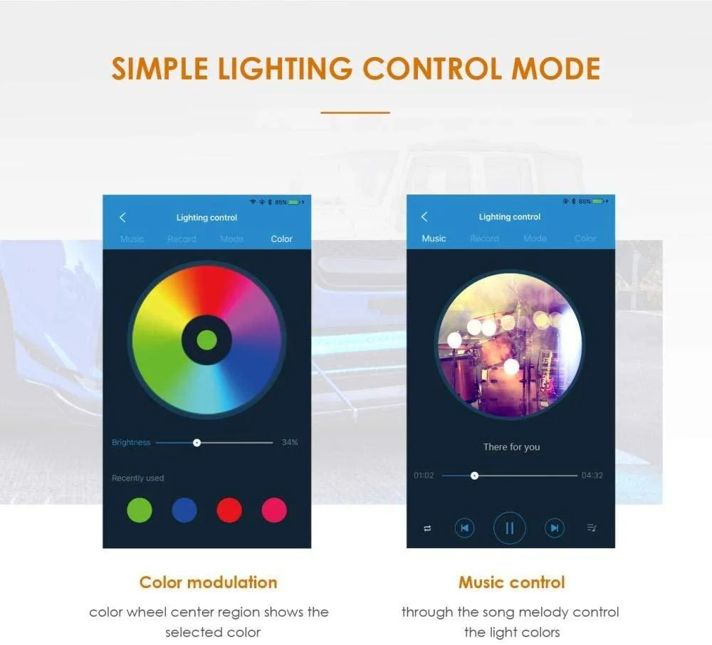 22"/32"/42" V-Series RGB Straight/Curved 5D lens Combo Beam Double Row LED Light Bar for 2002 Ford F150 - Image 8