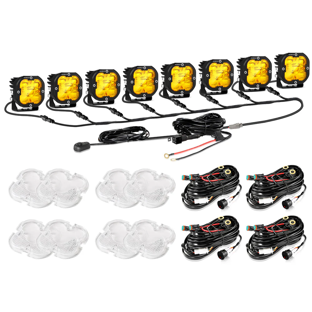 XP-ULTRA Series 3 Inch 80W 9600LM LED Pods Lights White&Amber - Image 53
