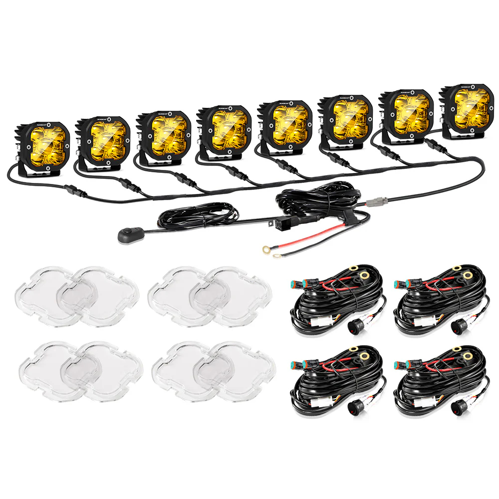 XP-ULTRA Series 3 Inch 80W 9600LM LED Pods Lights White&Amber - Image 56