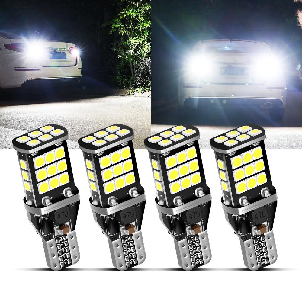 912 921 T15 W16W LED Back-up/Brake/Tail Light Bulbs 10W 300% High Brightness CAN-Bus Error Free 6500K White | 2 Bulbs - Image 16