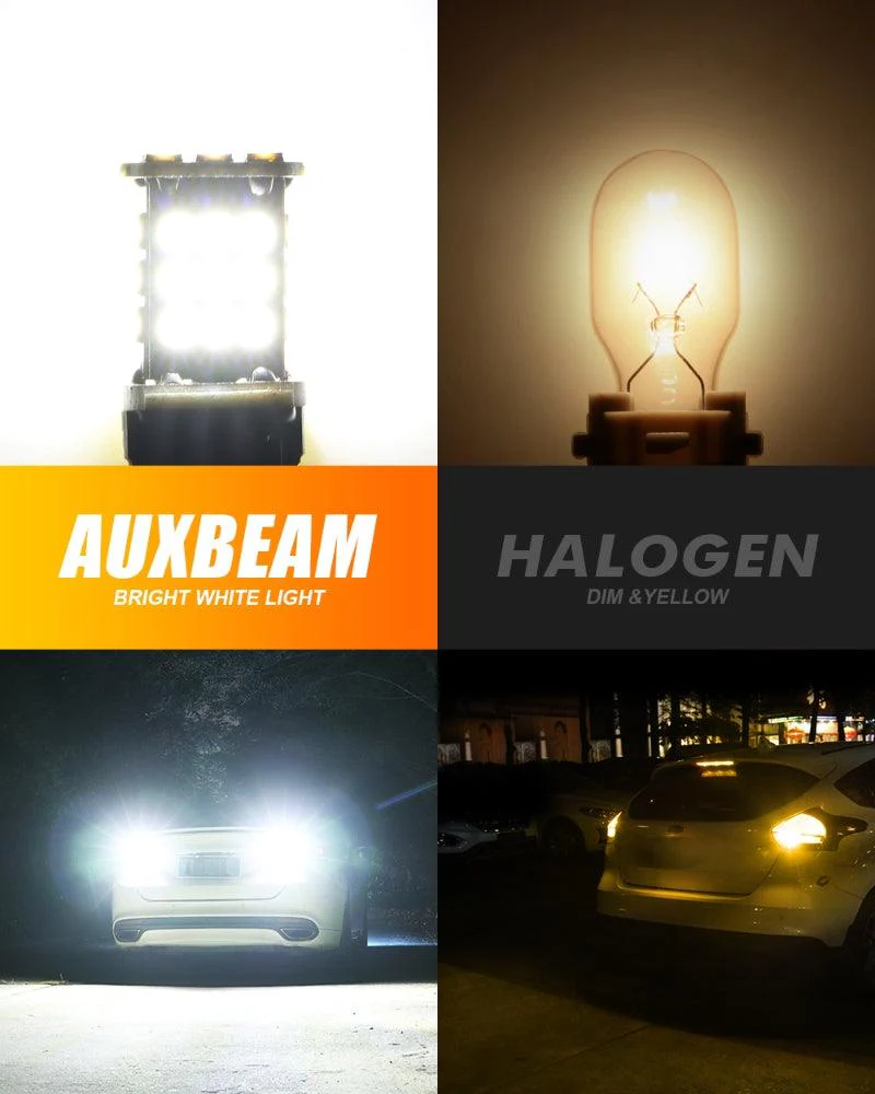 912 921 T15 W16W LED Back-up/Brake/Tail Light Bulbs 10W 300% High Brightness CAN-Bus Error Free 6500K White | 2 Bulbs - Image 3